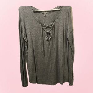 Long Sleeve Tie Shirt.